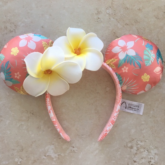 Disney Accessories - Disney Aulani Plumeria Tropical Ears NWOT